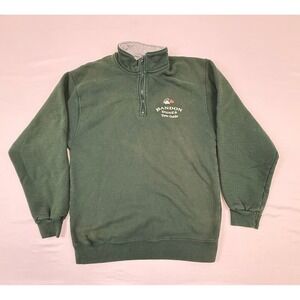 Vtg Fruit of the‎ Loom Bandon Dunes Tour Guide Quarter Zip Sweatshirt Mens Large